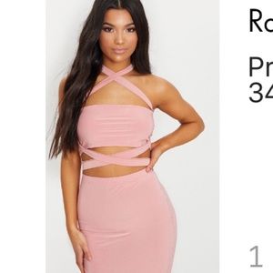 PLT 5 FOR $25 Bandeau Tie Detail Top